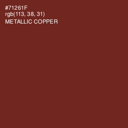 #71261F - Metallic Copper Color Image